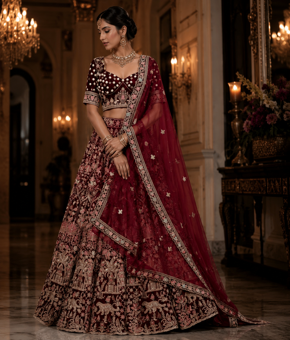 Imperial Wine Embroidered Lehenga: The Ultimate Bridal Guide for 2026