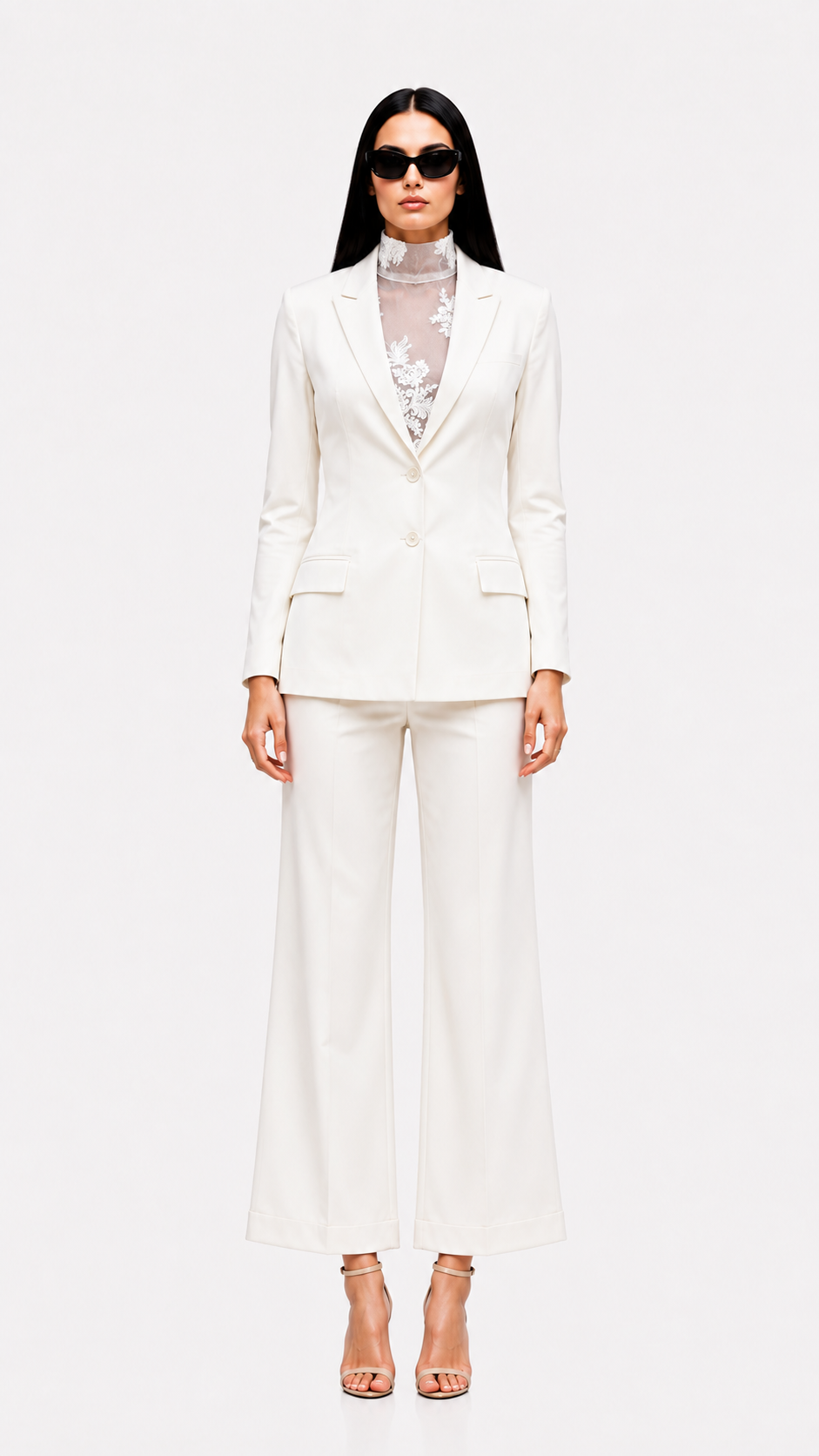Ivory White Tailored Women's Blazer